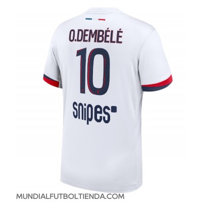 Camiseta Paris Saint-Germain Ousmane Dembele #10 Segunda Equipación Replica 2025-26 mangas cortas Camiseta Paris Saint-Germain Ousmane Dembele #10 Segunda Equipación Replica 2025-26 mangas cortas